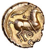 Stater "Trinovantian V" - Cunobeline, Celtic Britain, 10-20 reverse image