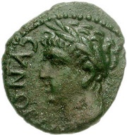 Bronze Unit "Trinovantian W" - Cunobeline obverse image