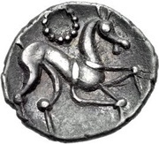Silver Unit "Corieltauvian D", Celtic Britain, 45 BC - 10 BC reverse image