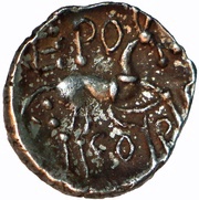 Silver Unit "Corielatuvian N" - Vepocomes VEPO CORF, Celtic Britain, 15-40 reverse image