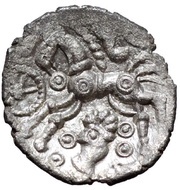 Silver Unit Cotswold Cock type, Celtic Britain, 50 BC - 20 BC reverse image