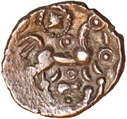 ¼ Stater "Dobunnic B" - Corio, Celtic Britain, 30 BC - 15 BC reverse image