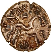 Stater "Dobunnic E" - Comux, Celtic Britain, 10-15 reverse image