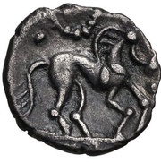 Silver Unit Norfolk Boar Triadic type, Celtic Britain, 65 BC - 1 BC reverse image