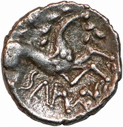 Silver Unit "Icenian L" - Saenu, Celtic Britain, 35-43 reverse image