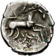 Silver Unit "Icenian O", Celtic Britain, 43-61 reverse image