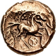 Stater Crescent type, Celtic Britain, 20 BC - 10 AD reverse image