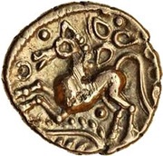 ¼ Stater "Trinovantian L" - Dubnovellaunus, Celtic Britain, 30 BC - 25 BC reverse image