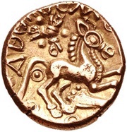 Stater "Trinovantian J" - Addedomarus, Celtic Britain, 40 BC - 30 BC reverse image
