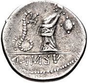 Denarius, Central and Eastern Europe (ancient), 62 BC - 1 BC reverse image