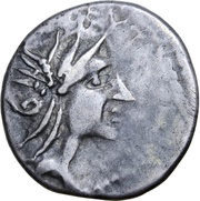 Denarius Roma obverse image