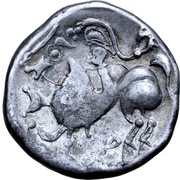 Tetradrachm Kapostal Type, Central and Eastern Europe (ancient), 200 BC - 1 BC reverse image