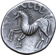 Tetradrachm Frontalgesicht Type, Central and Eastern Europe (ancient), 200 BC - 1 BC reverse image