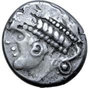 Tetradrachm Brezelohr A Type obverse image