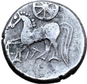 Tetradrachm Wuschelkopf Type, Central and Eastern Europe (ancient), 200 BC - 1 BC reverse image