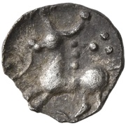 ¼ Quinarius Roseldorf III type, Central and Eastern Europe (ancient), 100 BC - 1 BC reverse image