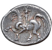 Tetradrachm Kugelreiter Type, Central and Eastern Europe (ancient), 200 BC - 1 BC reverse image