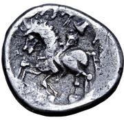 Tetradrachm Tinco-Stufe Type, Central and Eastern Europe (ancient), 200 BC - 1 BC reverse image