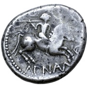 Tetradrachm Adnamati Type, Central and Eastern Europe (ancient), 200 BC - 1 BC reverse image