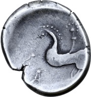 Tetradrachm Velemer mit Gesichtsrand Type, Central and Eastern Europe (ancient), 200 BC - 101 BC reverse image
