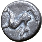 Hemiobol Kugelwange Type, Central and Eastern Europe (ancient), 300 BC - 201 BC reverse image