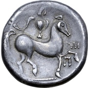 Tetradrachm Puppenreiter Type, Central and Eastern Europe (ancient), 300 BC - 201 BC reverse image