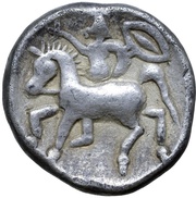 Drachm Lysimachoskopf Type, Central and Eastern Europe (ancient), 200 BC - 1 BC reverse image