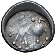 Tetradrachm Sattelkopfpferd Type, Central and Eastern Europe (ancient), 300 BC - 100 BC reverse image