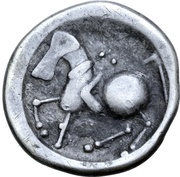 Tetradrachm Sattelkopfpferd Type, Central and Eastern Europe (ancient), 300 BC - 101 BC reverse image