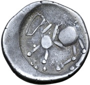 Tetradrachm Sattelkopfpferd Type, Central and Eastern Europe (ancient), 300 BC - 101 BC reverse image