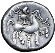 Tetradrachm Y auf Postament Type, Central and Eastern Europe (ancient), 300 BC - 101 BC reverse image