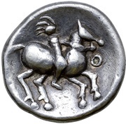 Tetradrachm Triple-Pearl-Circlet Type, Central and Eastern Europe (ancient), 300 BC - 201 BC reverse image