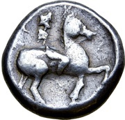 Tetradrachm Birnenscheitel Type, Central and Eastern Europe (ancient), 300 BC - 201 BC reverse image