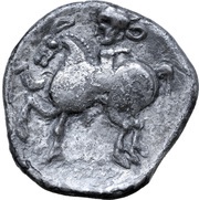 Tetradrachm Eingesetzter Pferdefuß Type, Central and Eastern Europe (ancient), 300 BC - 201 BC reverse image
