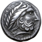 Tetradrachm Zangenlorbeer Type obverse image