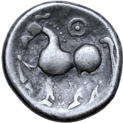 Tetradrachm Kugelwange Type, Central and Eastern Europe (ancient), 300 BC - 201 BC reverse image