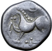 Tetradrachm Kugelwange Type, Central and Eastern Europe (ancient), 300 BC - 201 BC reverse image