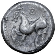 Tetradrachm Kugelwange Type, Central and Eastern Europe (ancient), 300 BC - 201 BC reverse image