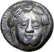 Tetradrachm Apollokopf-Dickschrötling Type obverse image