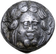 Tetradrachm Apollokopf-Dickschrötling Type obverse image