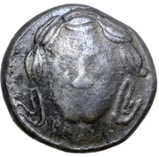 Tetradrachm Apollokopf-Dickschrötling Type obverse image