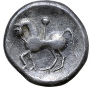 Tetradrachm Apollokopf-Dickschrötling Type, Central and Eastern Europe (ancient), 300 BC - 201 BC reverse image