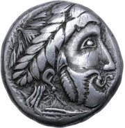 Tetradrachm Verkehrter Lorbeerkranz Type obverse image