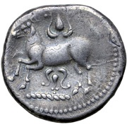 Tetradrachm Apollokopf/Leierblume Type, Central and Eastern Europe (ancient), 300 BC - 201 BC reverse image