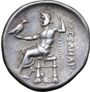 Tetradrachm Alexander III Type, Central and Eastern Europe (ancient), 300 BC - 201 BC reverse image