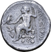 Tetradrachm Alexander III Type, Central and Eastern Europe (ancient), 300 BC - 201 BC reverse image