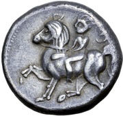 Tetradrachm Lysimachoskopf Type, Central and Eastern Europe (ancient), 200 BC - 1 BC reverse image