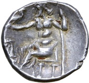 Tetradrachm Alexander III Type, Central and Eastern Europe (ancient), 200 BC - 1 BC reverse image
