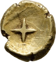 Stater flower and cross reverse image