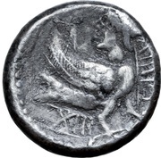 Hexadrachm Ainorix Type, Central and Eastern Europe (ancient), 200 BC - 1 BC reverse image